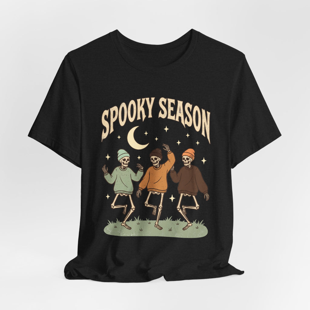 Spooky Season Tee — Dancing Skeleton Halloween Shirt