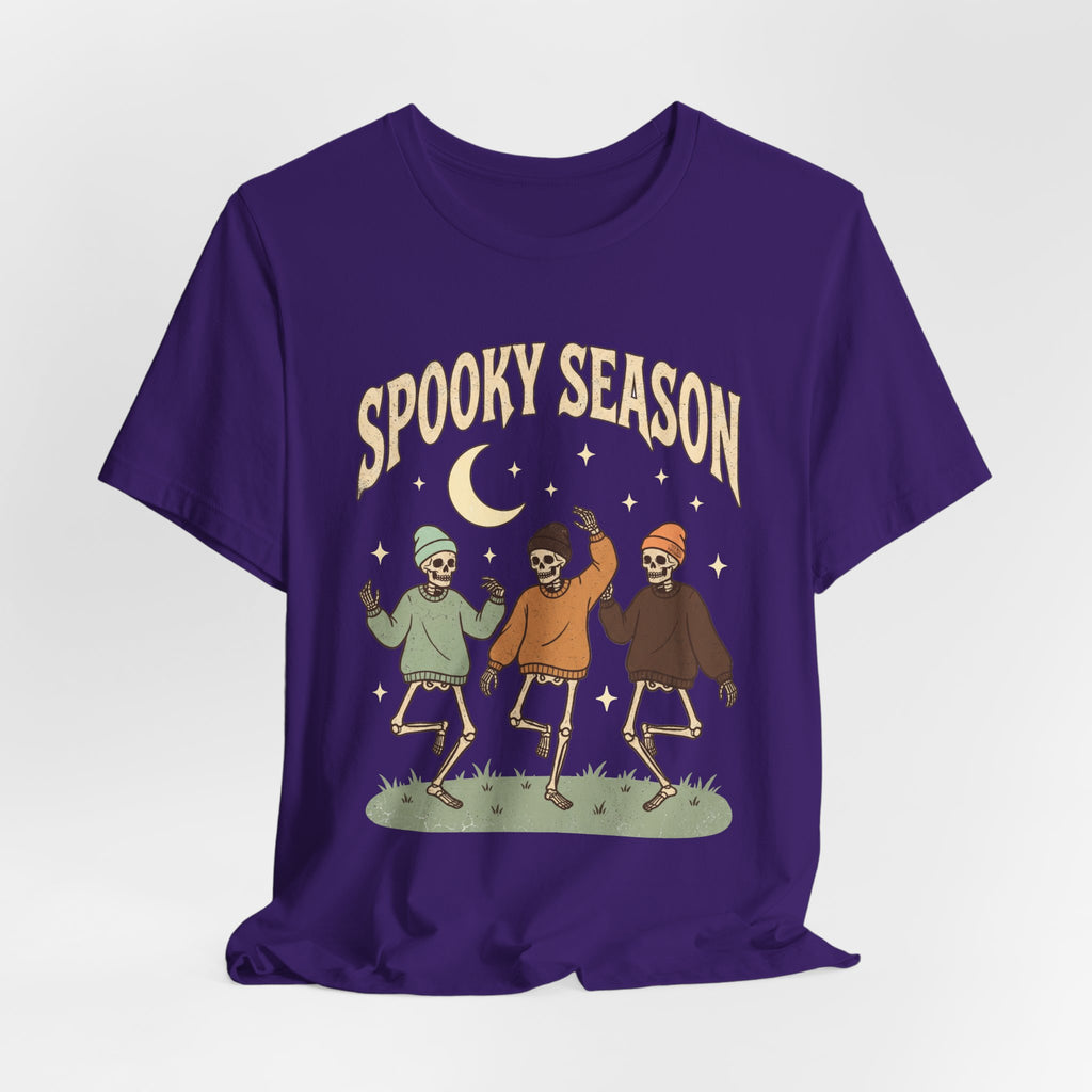 Spooky Season Tee — Dancing Skeleton Halloween Shirt