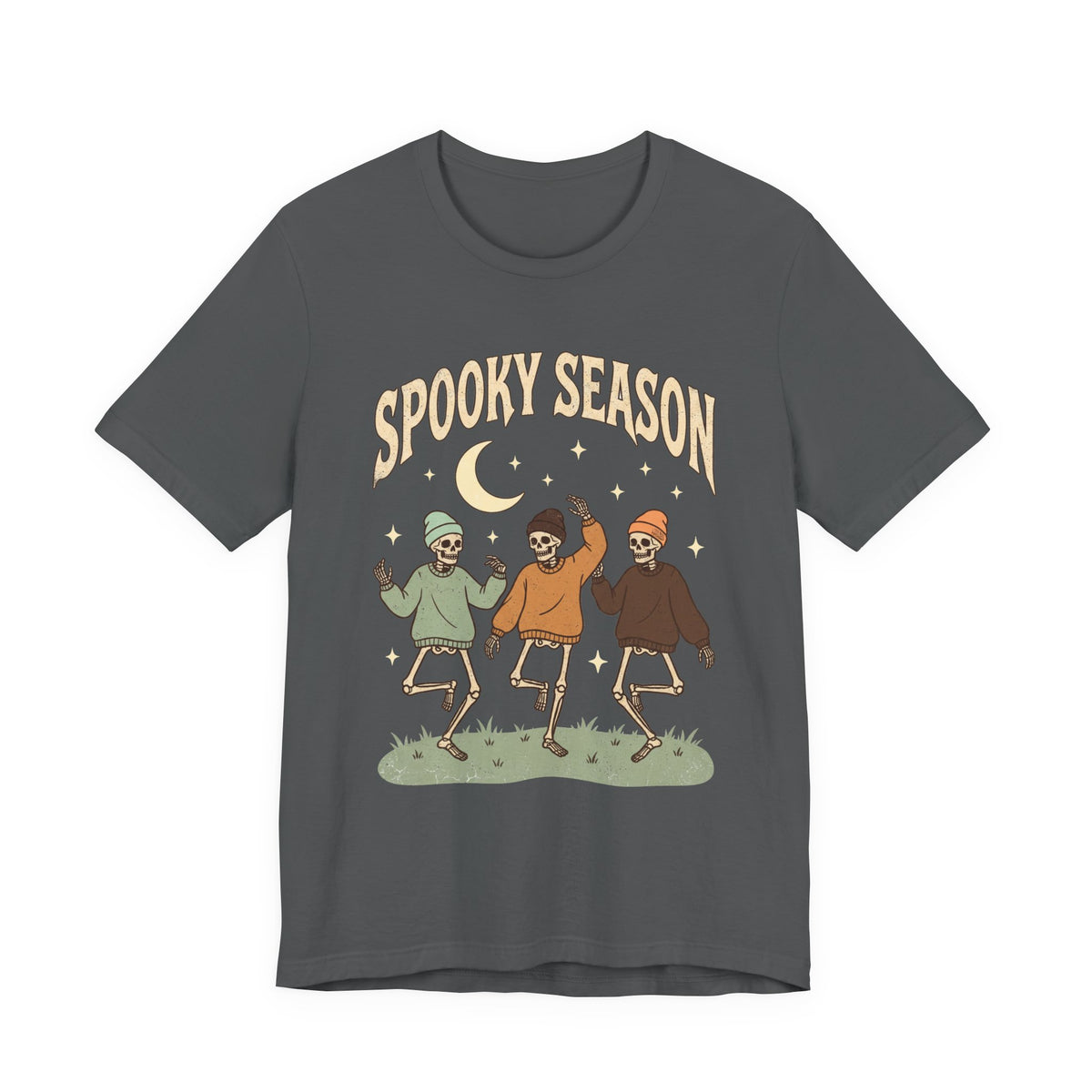 Spooky Season Tee — Dancing Skeleton Halloween Shirt