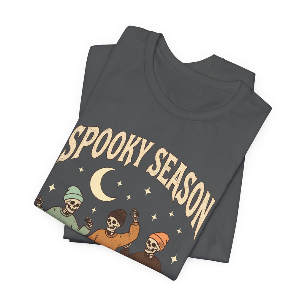 Spooky Season Tee — Dancing Skeleton Halloween Shirt