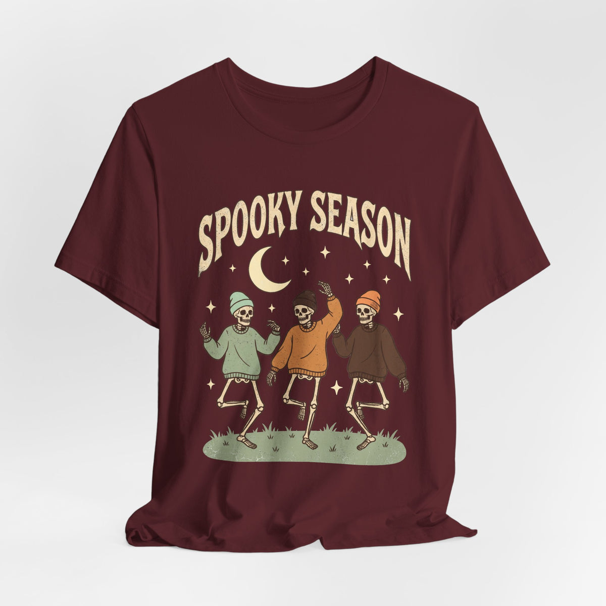 Spooky Season Tee — Dancing Skeleton Halloween Shirt