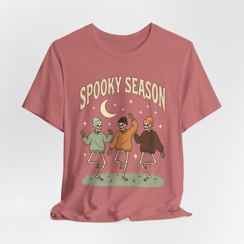 Spooky Season Tee — Dancing Skeleton Halloween Shirt