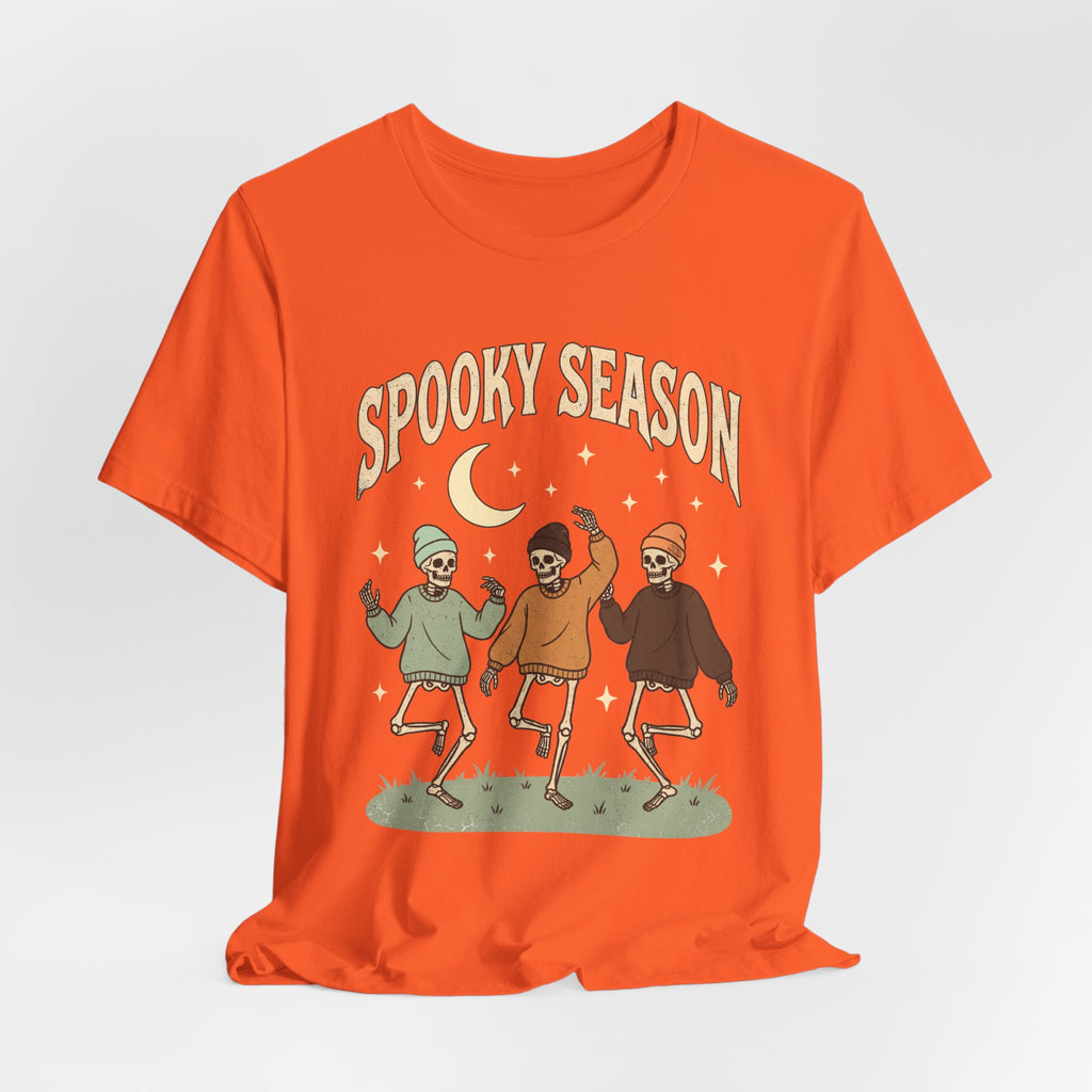 Spooky Season Tee — Dancing Skeleton Halloween Shirt