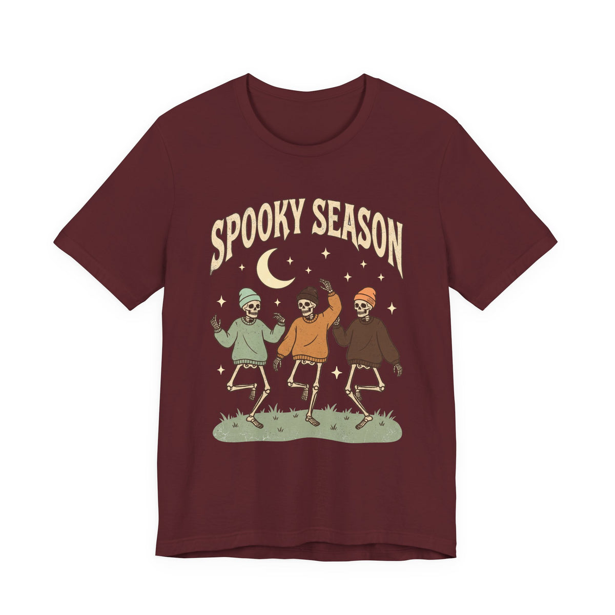Spooky Season Tee — Dancing Skeleton Halloween Shirt