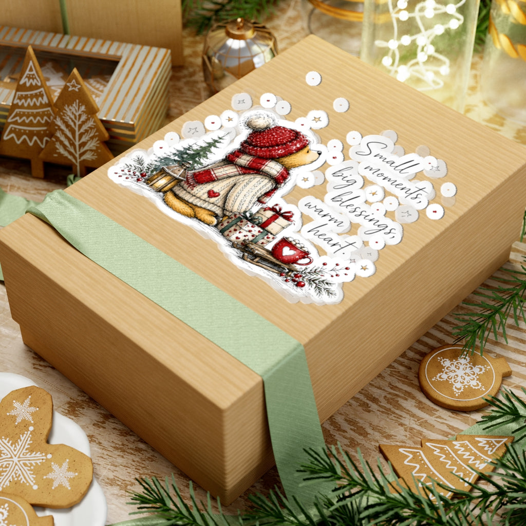Small Moments Big Blessings Christmas Snowman Kiss-Cut Sticker