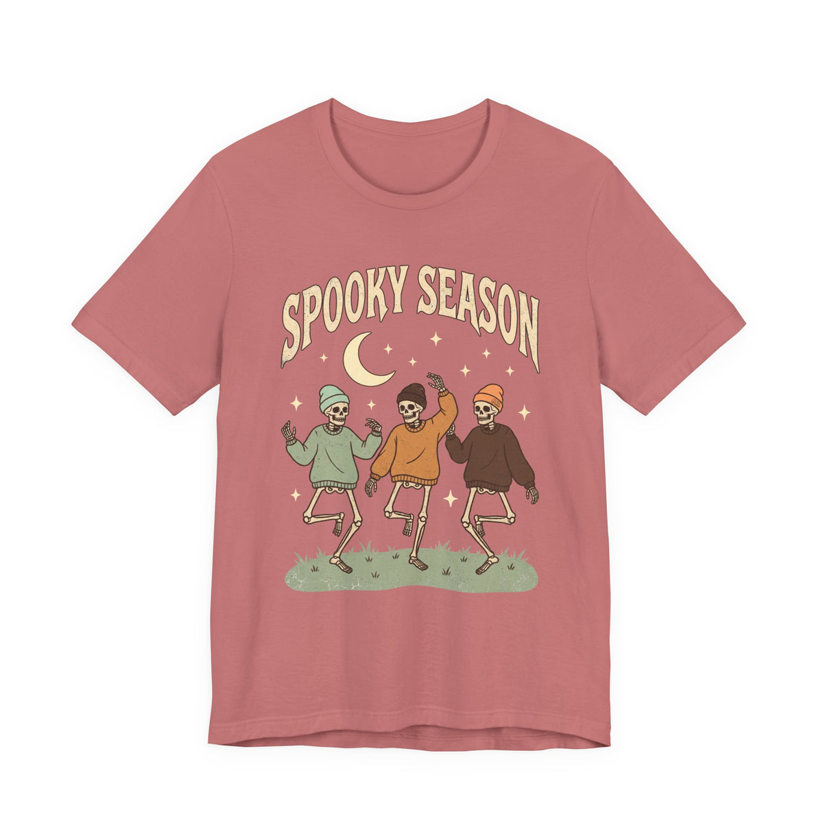 Spooky Season Tee — Dancing Skeleton Halloween Shirt