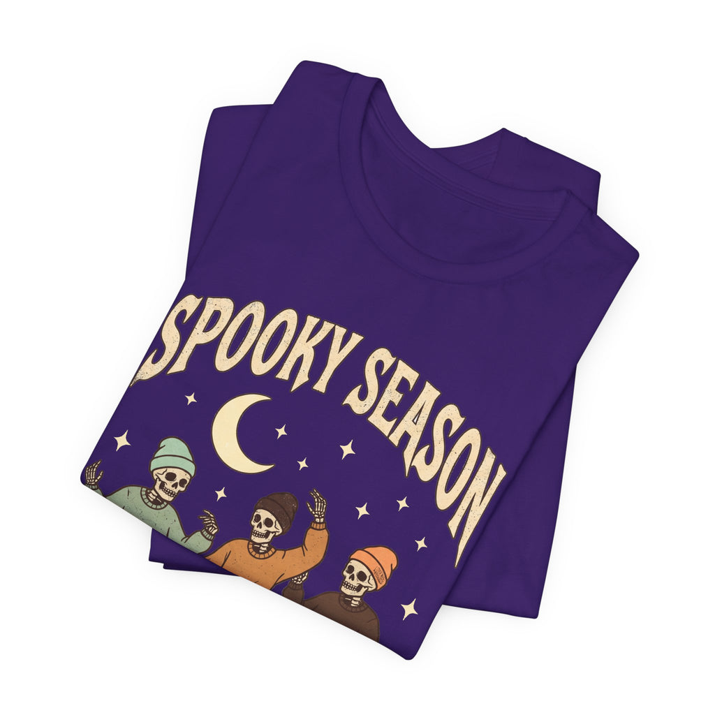 Spooky Season Tee — Dancing Skeleton Halloween Shirt