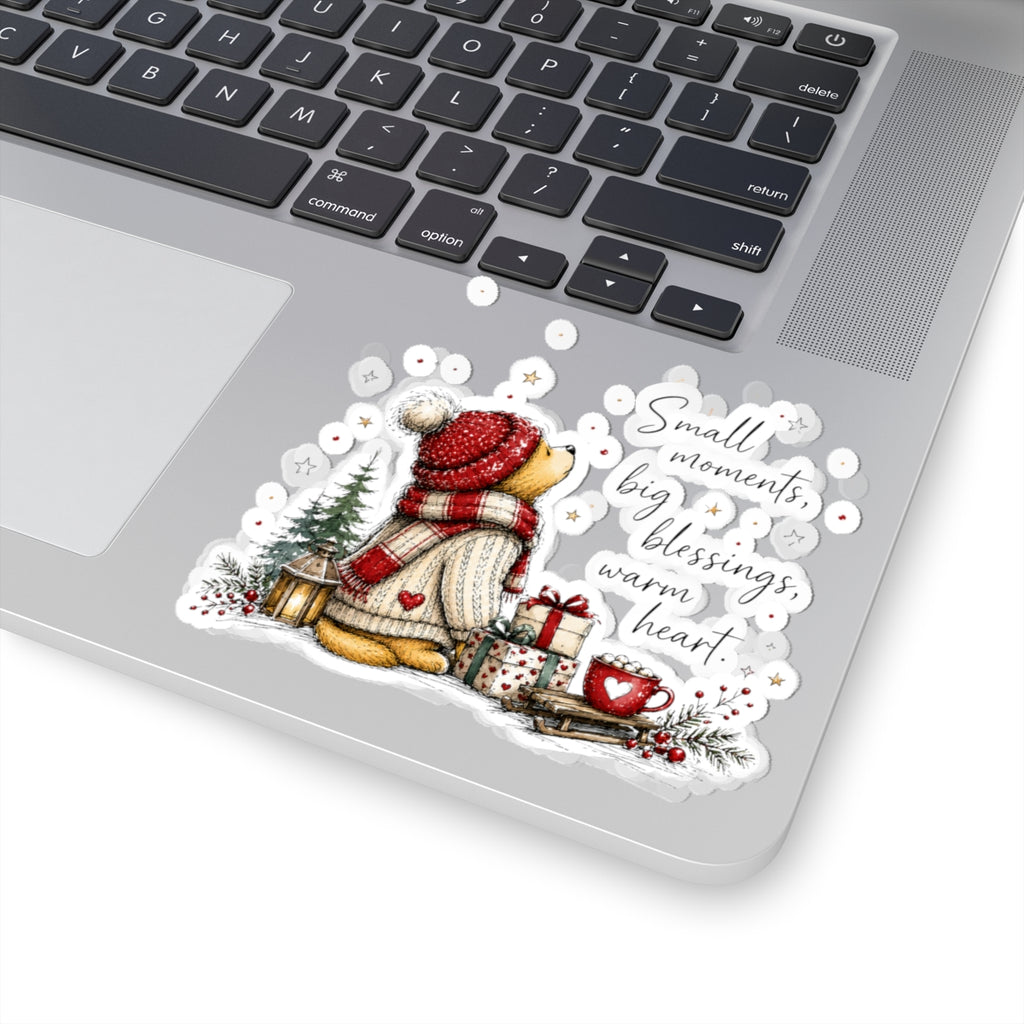 Small Moments Big Blessings Christmas Snowman Kiss-Cut Sticker