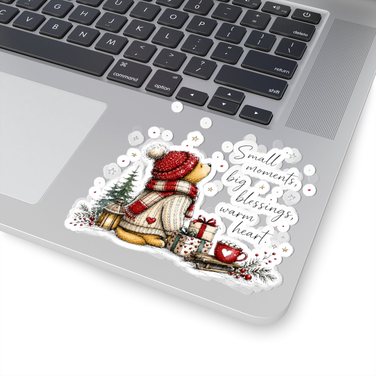 Small Moments Big Blessings Christmas Snowman Kiss-Cut Sticker