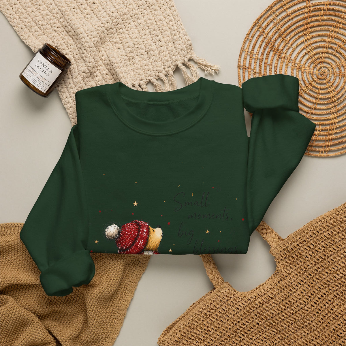 Small Moments Christmas Bear Crewneck Sweatshirt