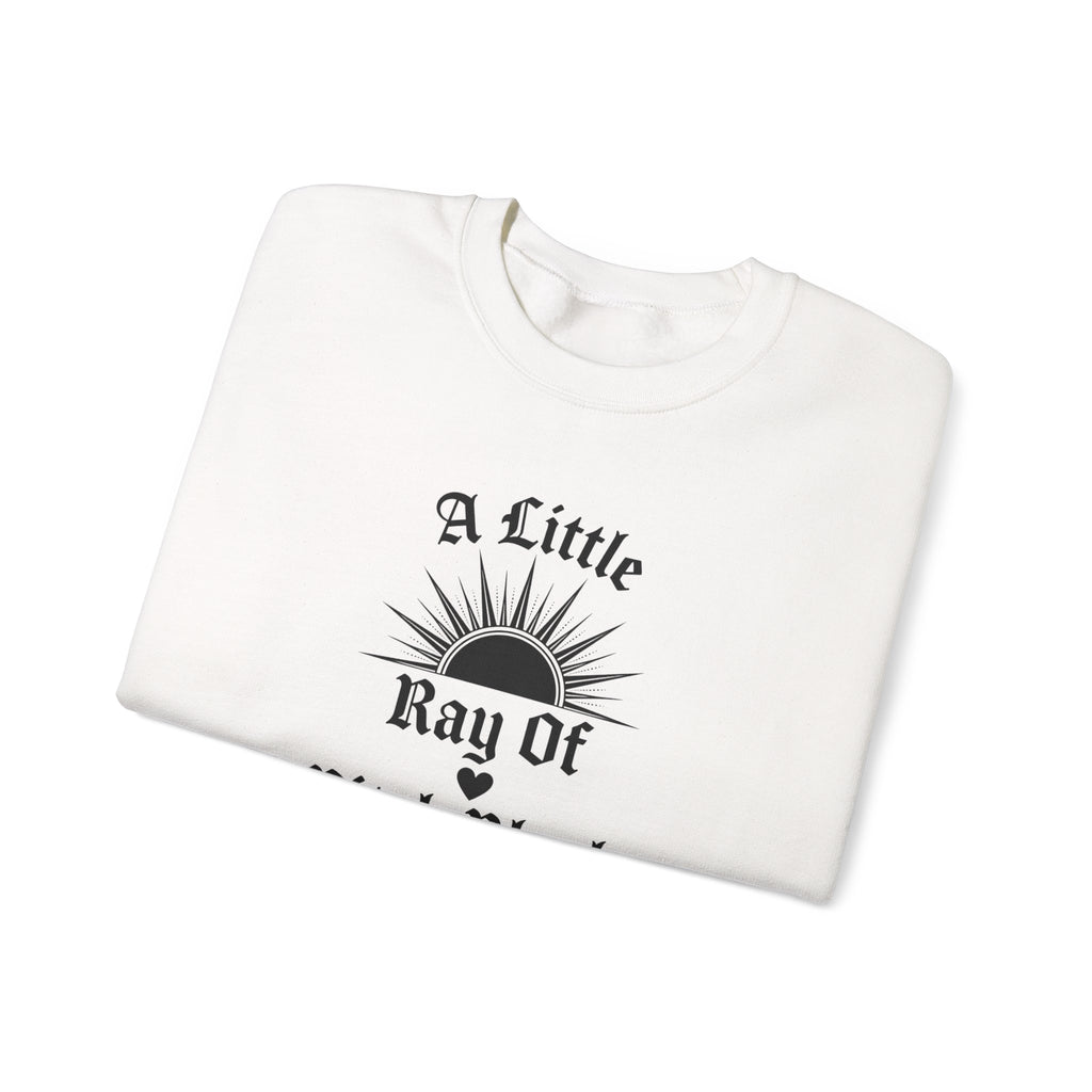 A Little Ray of Pitch Black Crewneck Sweatshirt