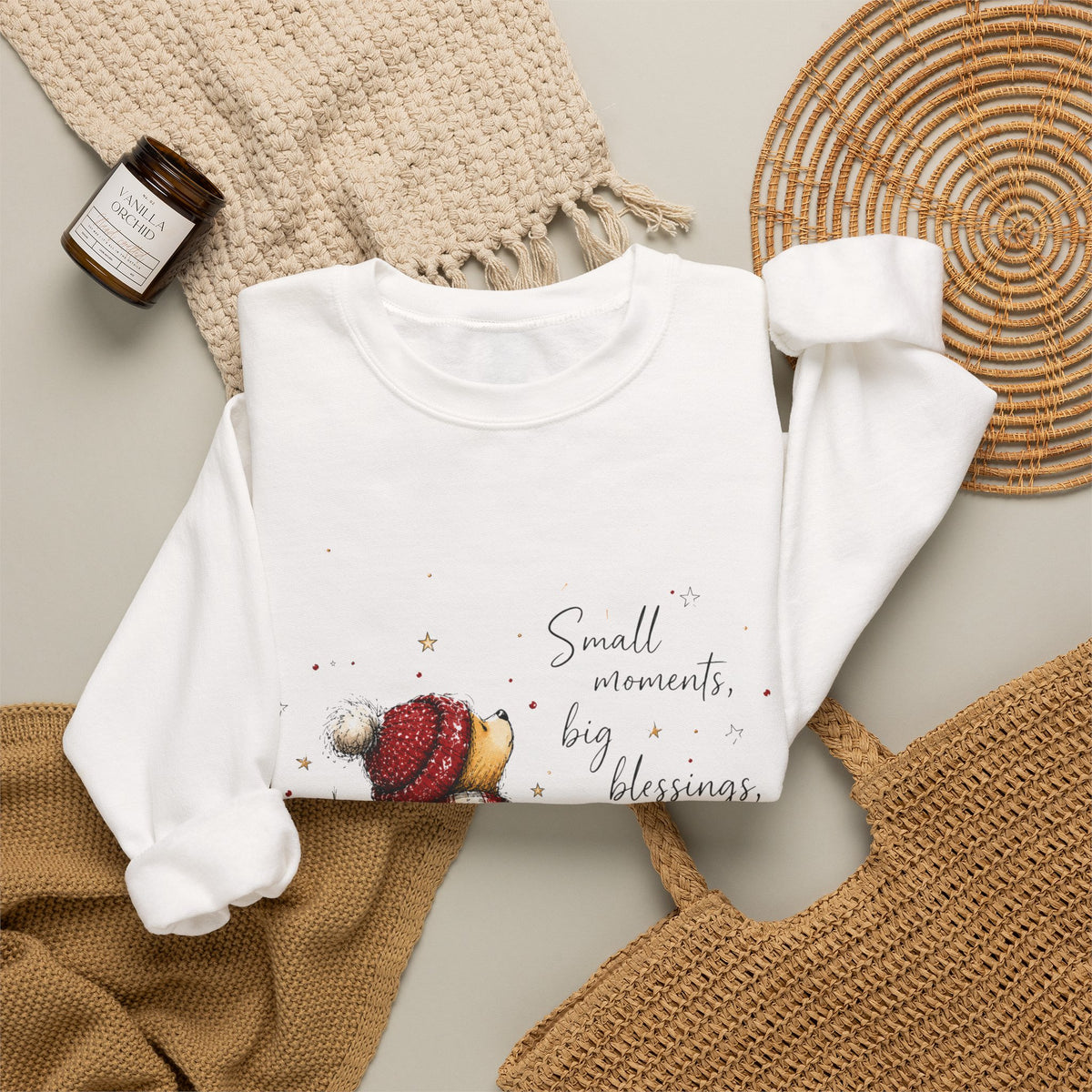 Small Moments Christmas Bear Crewneck Sweatshirt