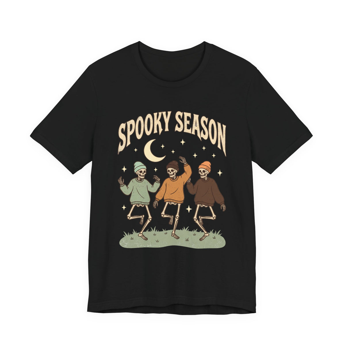 Spooky Season Tee — Dancing Skeleton Halloween Shirt
