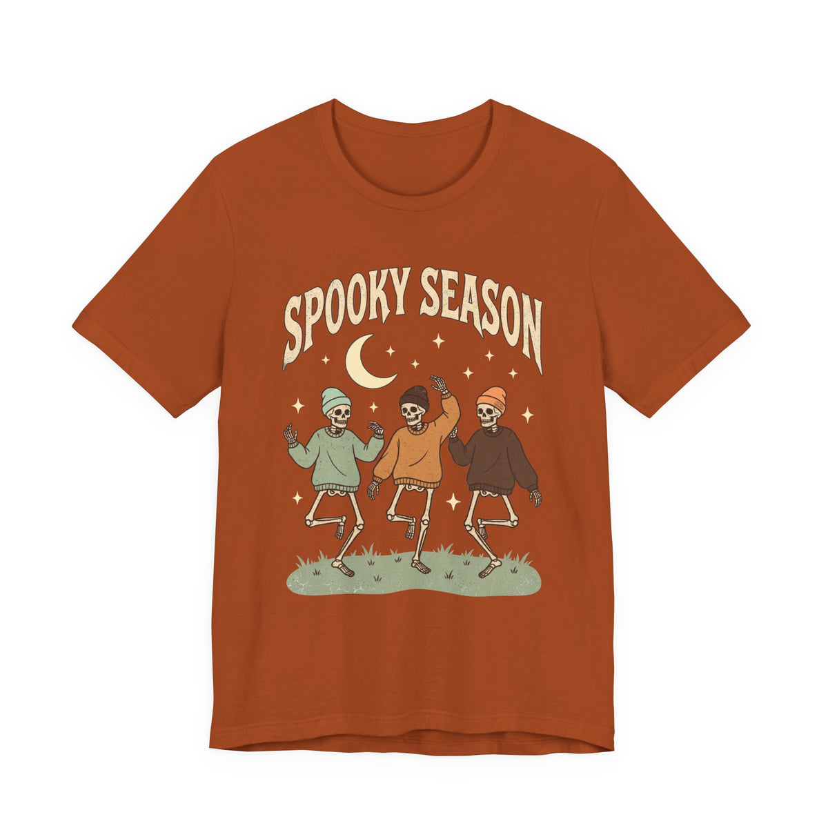 Spooky Season Tee — Dancing Skeleton Halloween Shirt