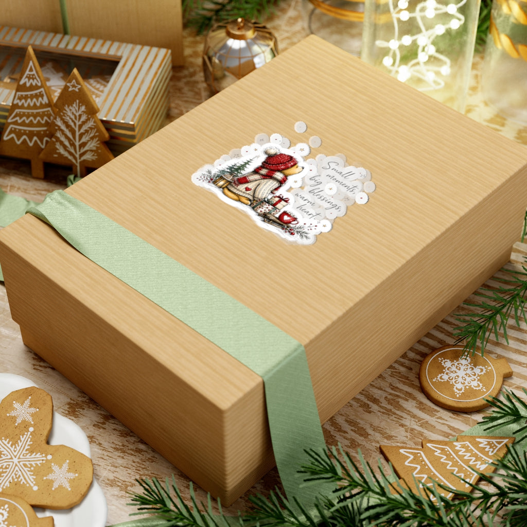 Small Moments Big Blessings Christmas Snowman Kiss-Cut Sticker