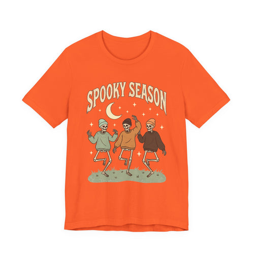 Spooky Season Tee — Dancing Skeleton Halloween Shirt