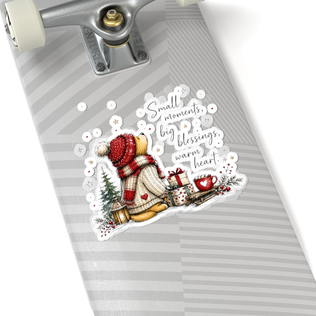 Small Moments Big Blessings Christmas Snowman Kiss-Cut Sticker