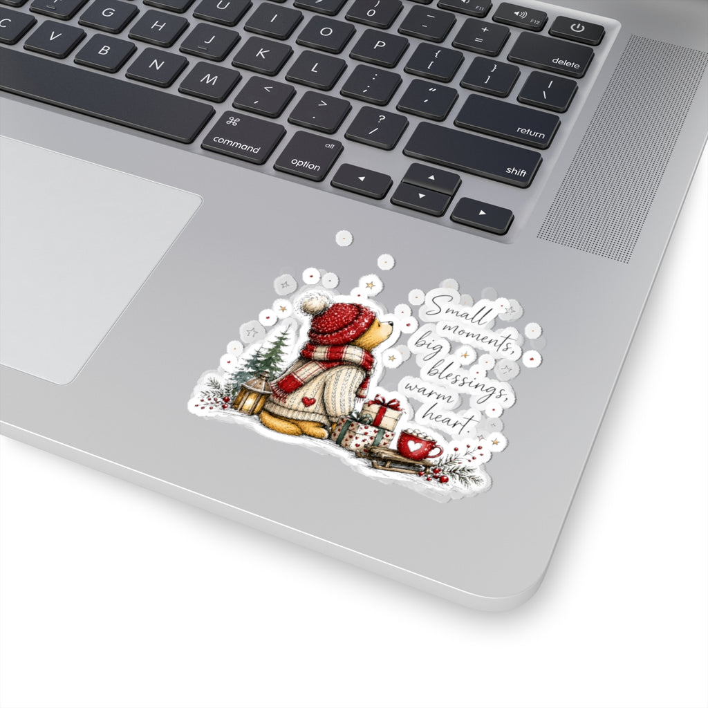 Small Moments Big Blessings Christmas Snowman Kiss-Cut Sticker