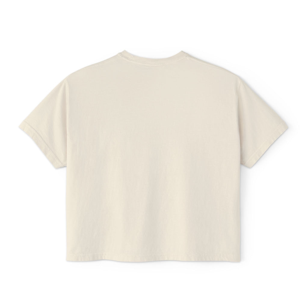 Spooky Season Women’s Boxy Tee — Dancing Skeletons Halloween Shirt