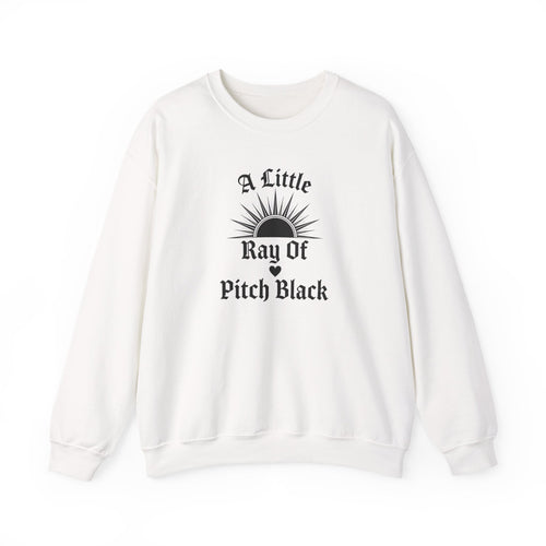 A Little Ray of Pitch Black Crewneck Sweatshirt