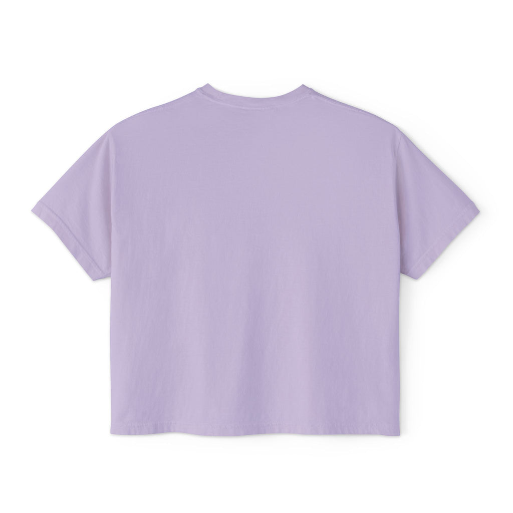 Spooky Season Women’s Boxy Tee — Dancing Skeletons Halloween Shirt
